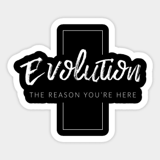 Evolution: The Reason You're Here Sticker